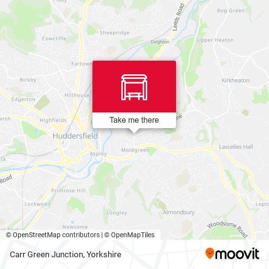 Carr Green Junction map