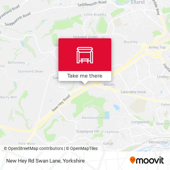 New Hey Rd Swan Lane map