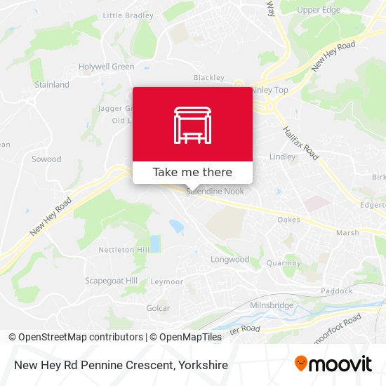New Hey Rd Pennine Crescent map