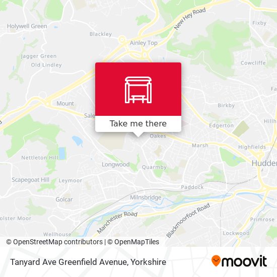 Tanyard Ave Greenfield Avenue map