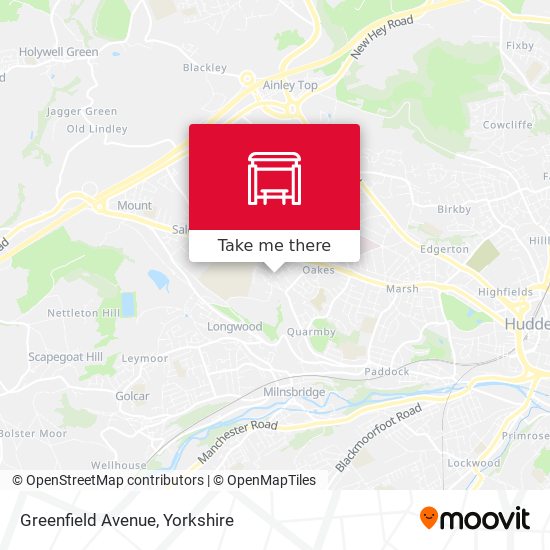 Greenfield Avenue map