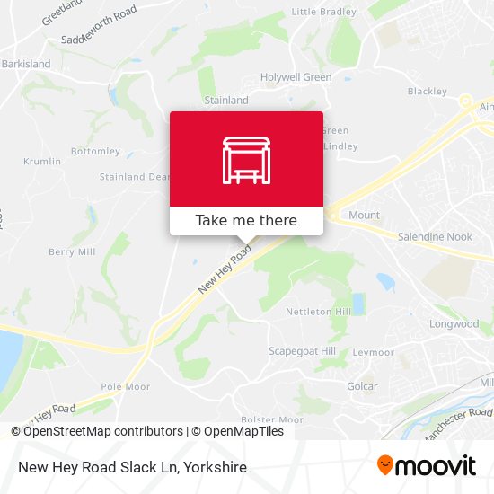 New Hey Road Slack Ln map
