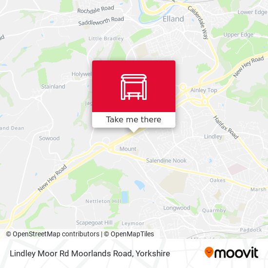 Lindley Moor Rd Moorlands Road map