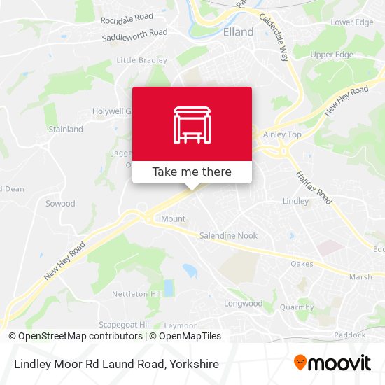 Lindley Moor Rd Laund Road map
