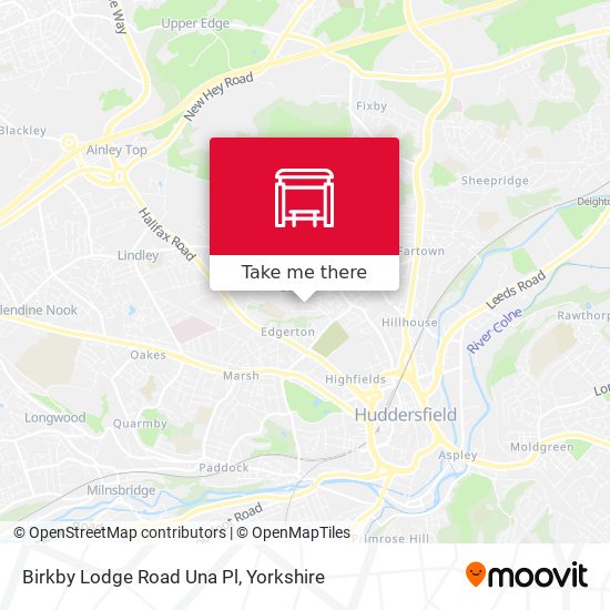 Birkby Lodge Road Una Pl map