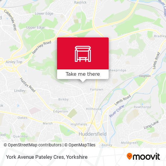 York Avenue Pateley Cres map