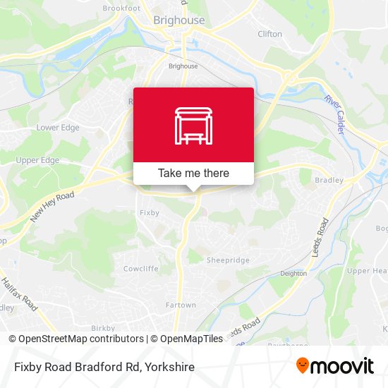 Fixby Road Bradford Rd map