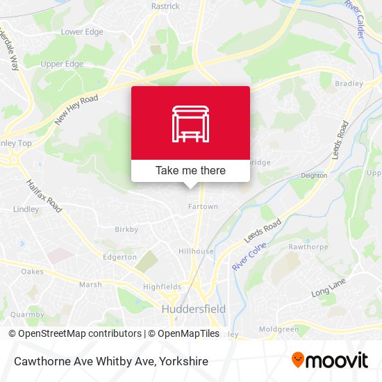 Cawthorne Ave Whitby Ave map