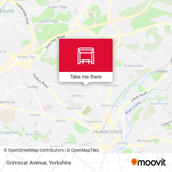 Grimscar Avenue map