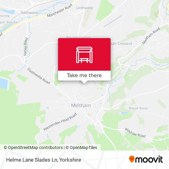 Helme Lane Slades Ln map