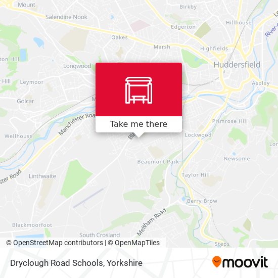 Dryclough Road Schools map