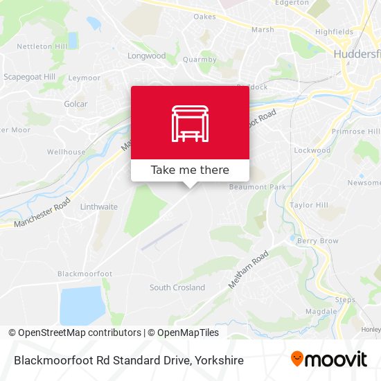 Blackmoorfoot Rd Standard Drive map