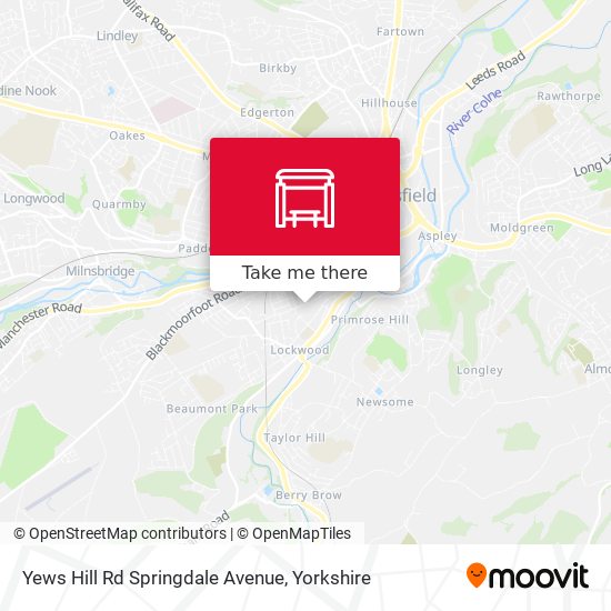 Yews Hill Rd Springdale Avenue map
