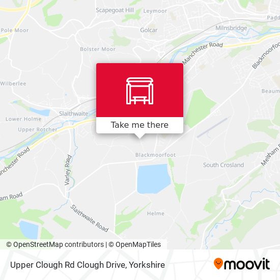 Upper Clough Rd Clough Drive map
