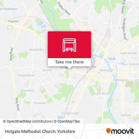 Holgate Methodist Church map