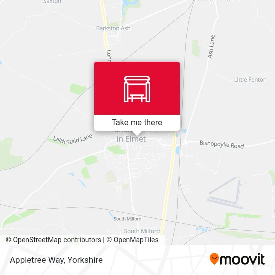 Appletree Way map