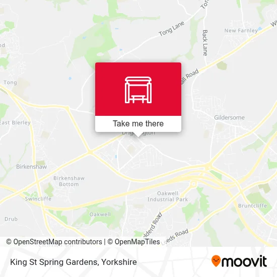 King St Spring Gardens map