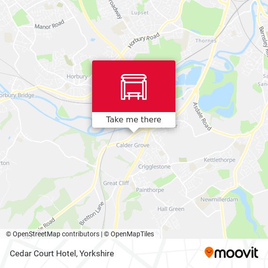 Cedar Court Hotel map