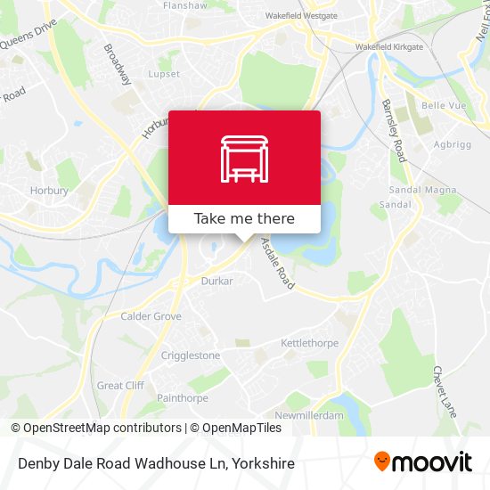 Denby Dale Road Wadhouse Ln map