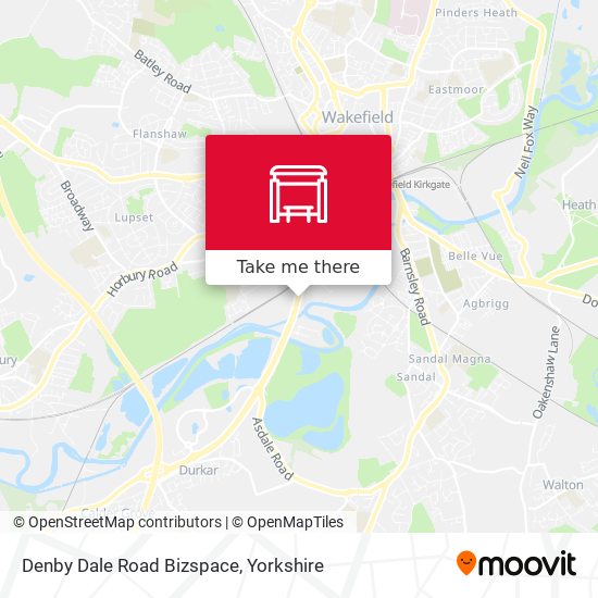 Denby Dale Road Bizspace map