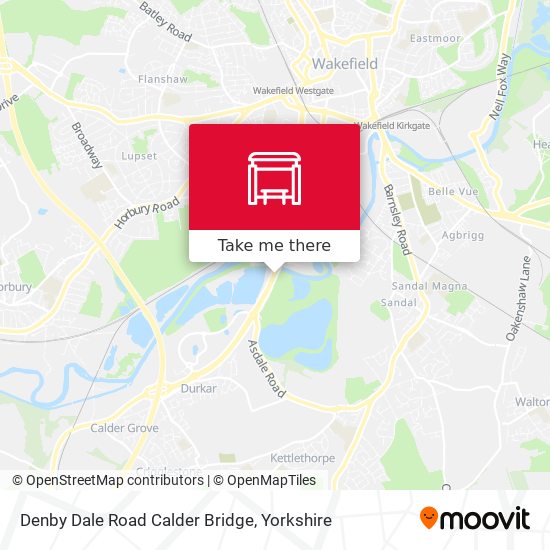 Denby Dale Road Calder Bridge map