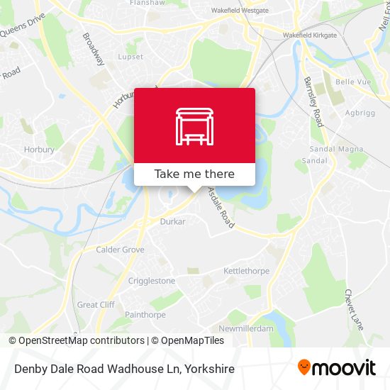 Denby Dale Road Wadhouse Ln map