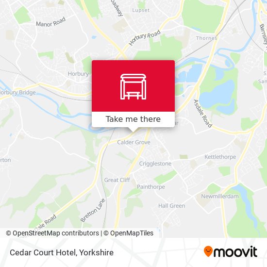 Cedar Court Hotel map