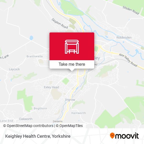 Keighley Health Centre map