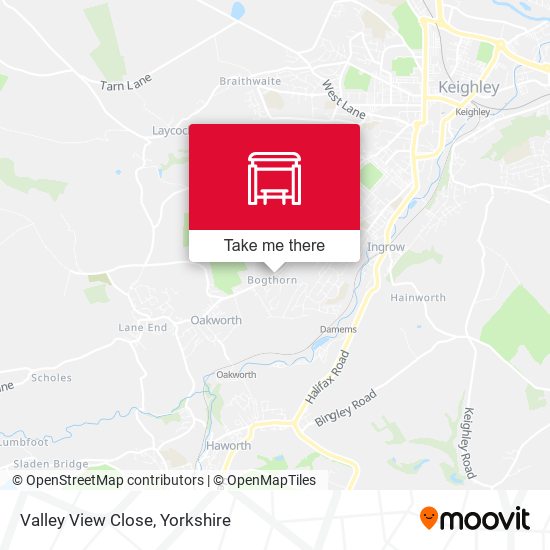 Valley View Close map