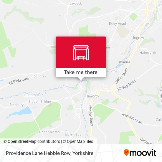 Providence Lane Hebble Row map