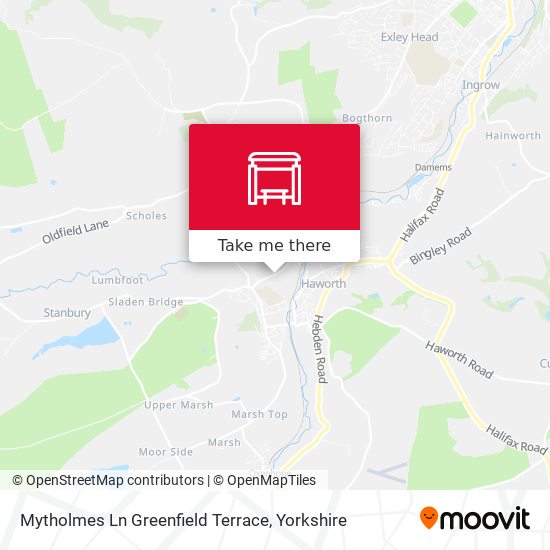 Mytholmes Ln Greenfield Terrace map