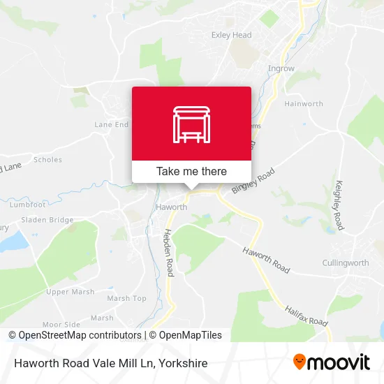 Haworth Road Vale Mill Ln map