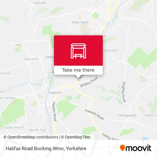 Halifax Road Bocking Wmc map