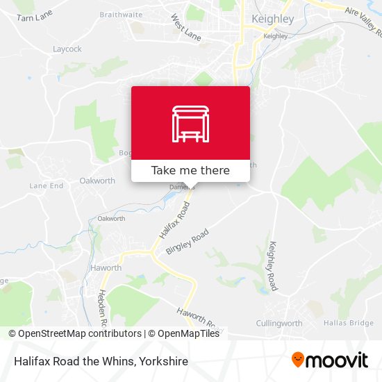 Halifax Road the Whins map