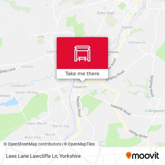 Lees Lane Lawcliffe Ln map