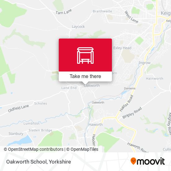 Oakworth School map