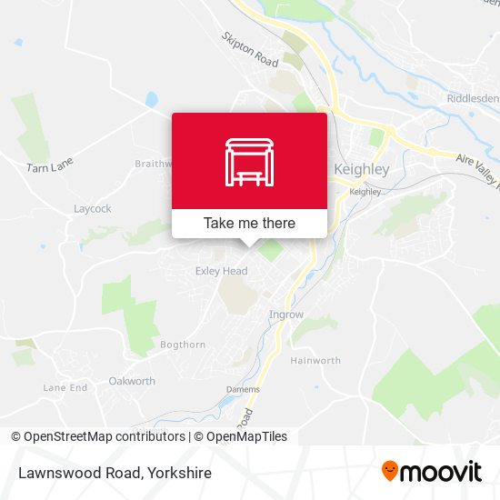 Lawnswood Road map