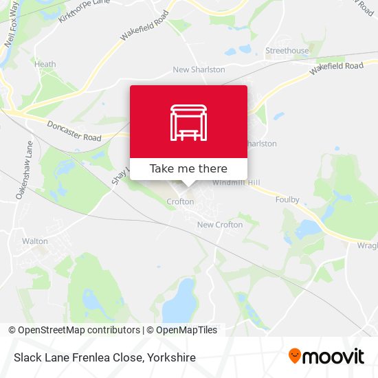 Slack Lane Frenlea Close map