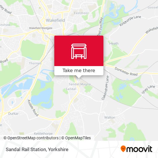 Sandal Rail Station map