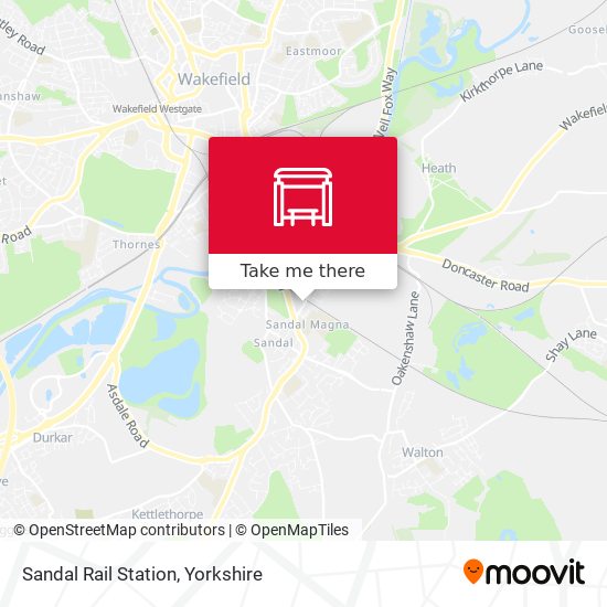 Sandal Rail Station map