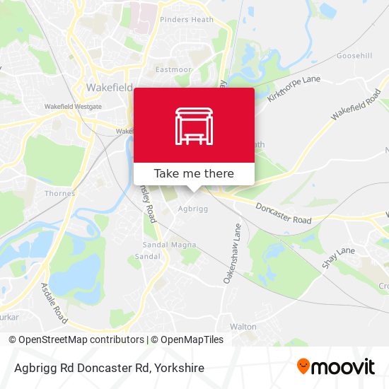 Agbrigg Rd Doncaster Rd map