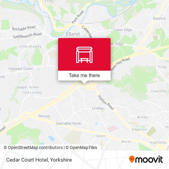 Cedar Court Hotel map