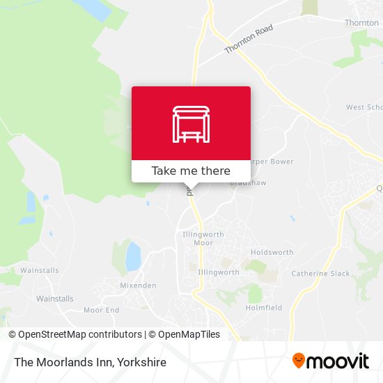 The Moorlands Inn map
