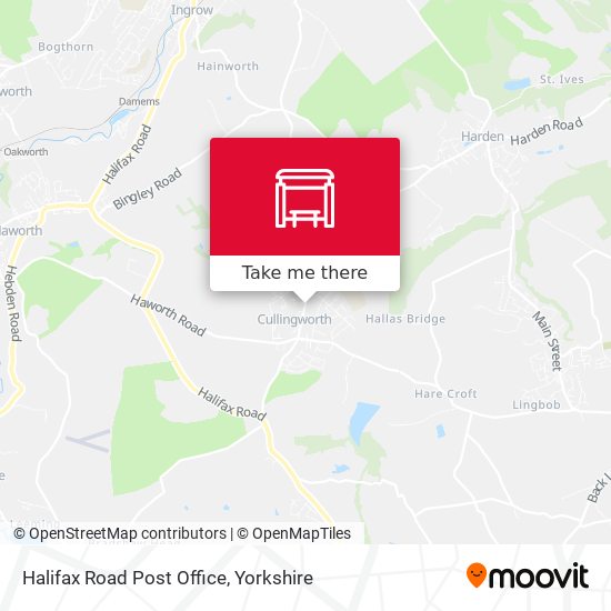 Halifax Road Post Office map