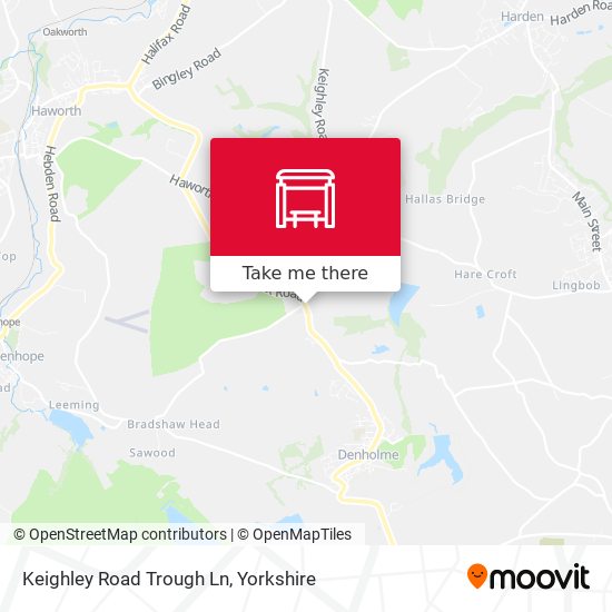 Keighley Road Trough Ln map