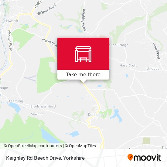 Keighley Rd Beech Drive map