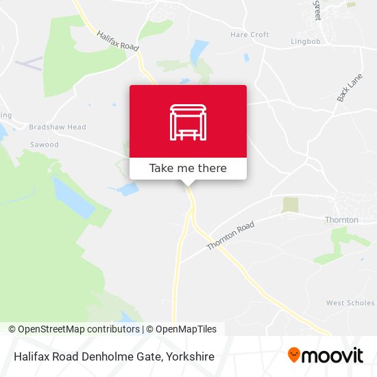 Halifax Road Denholme Gate map