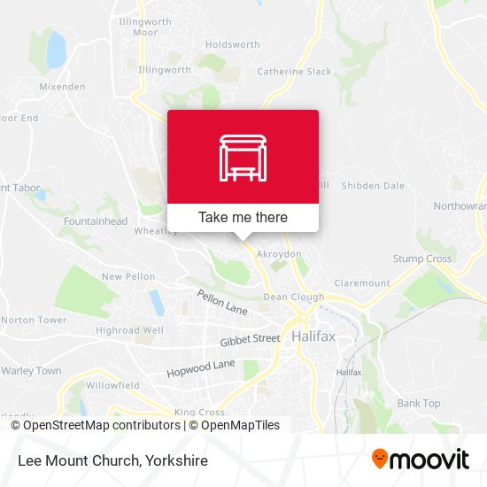 Lee Mount Church map