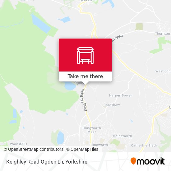 Keighley Road Ogden Ln map
