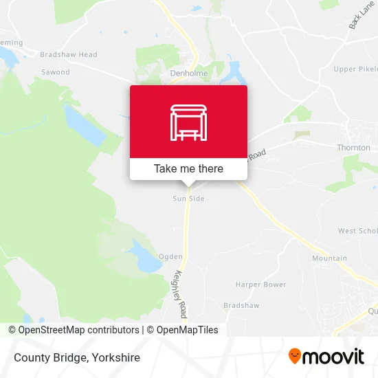 County Bridge map